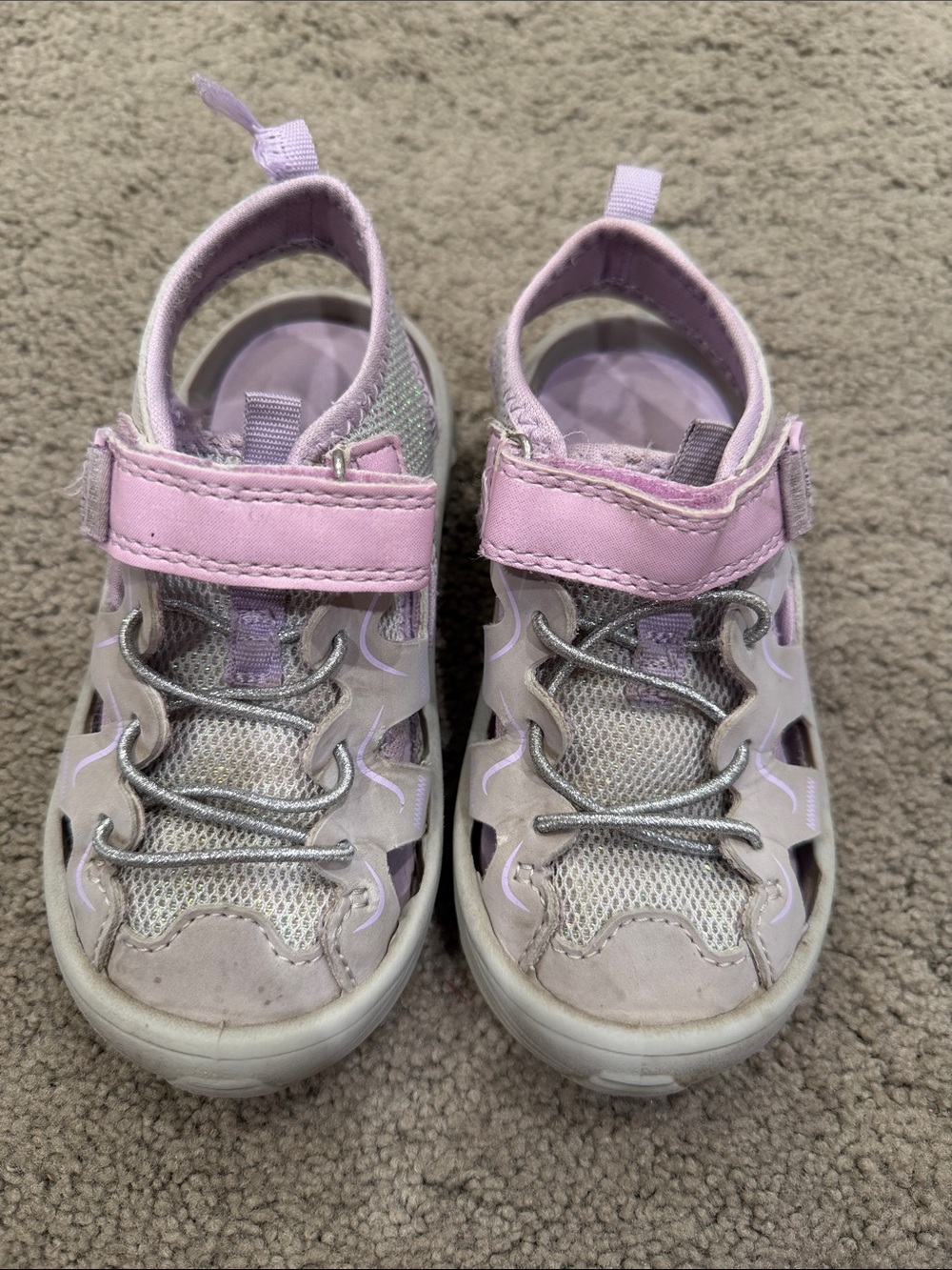 Silver and Lavender Shoes